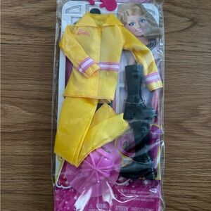 Barbie Bright Yellow Rain Gear Set